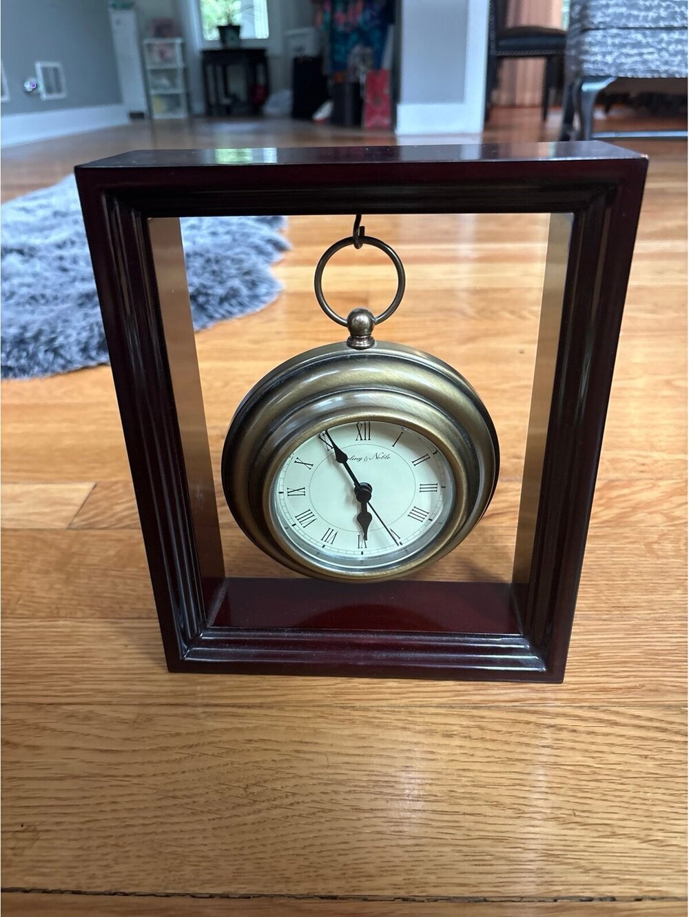 Vintage Sterling & Noble Pocket Watch Style Floating Working Condition